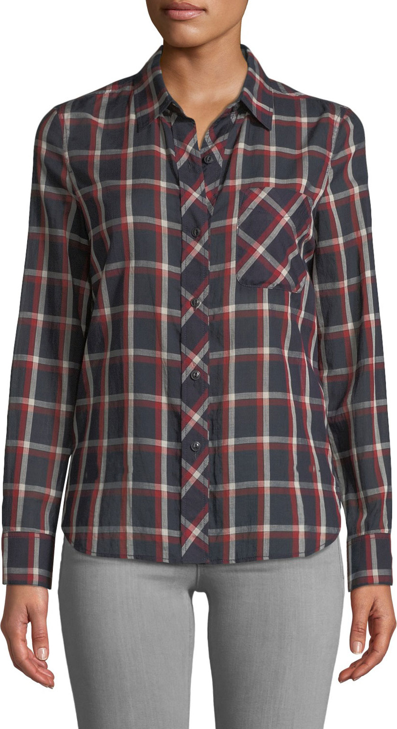 Rag & Bone Robbie Plaid Button-Front Shirt