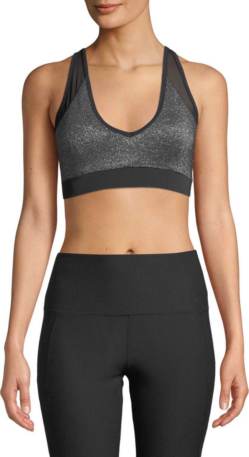 Nylora Cliff Metallic Mesh Sports Bra