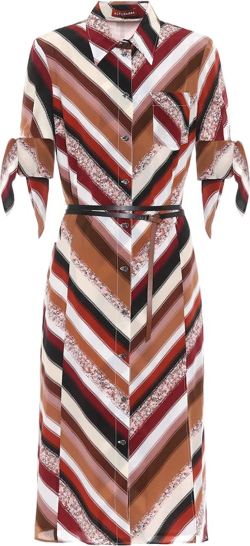 Altuzarra Narcissa striped silk midi dress