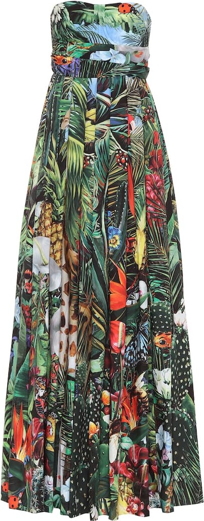 Dolce & Gabbana Printed cotton maxi dress