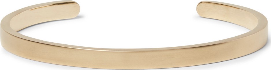 Miansai Singular Brushed-Brass Cuff