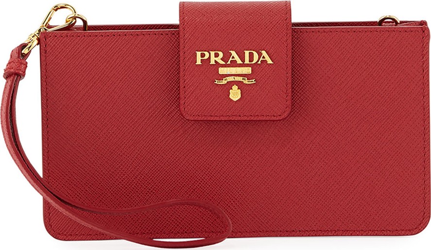 Prada iPhone® Case Wallet On Chain