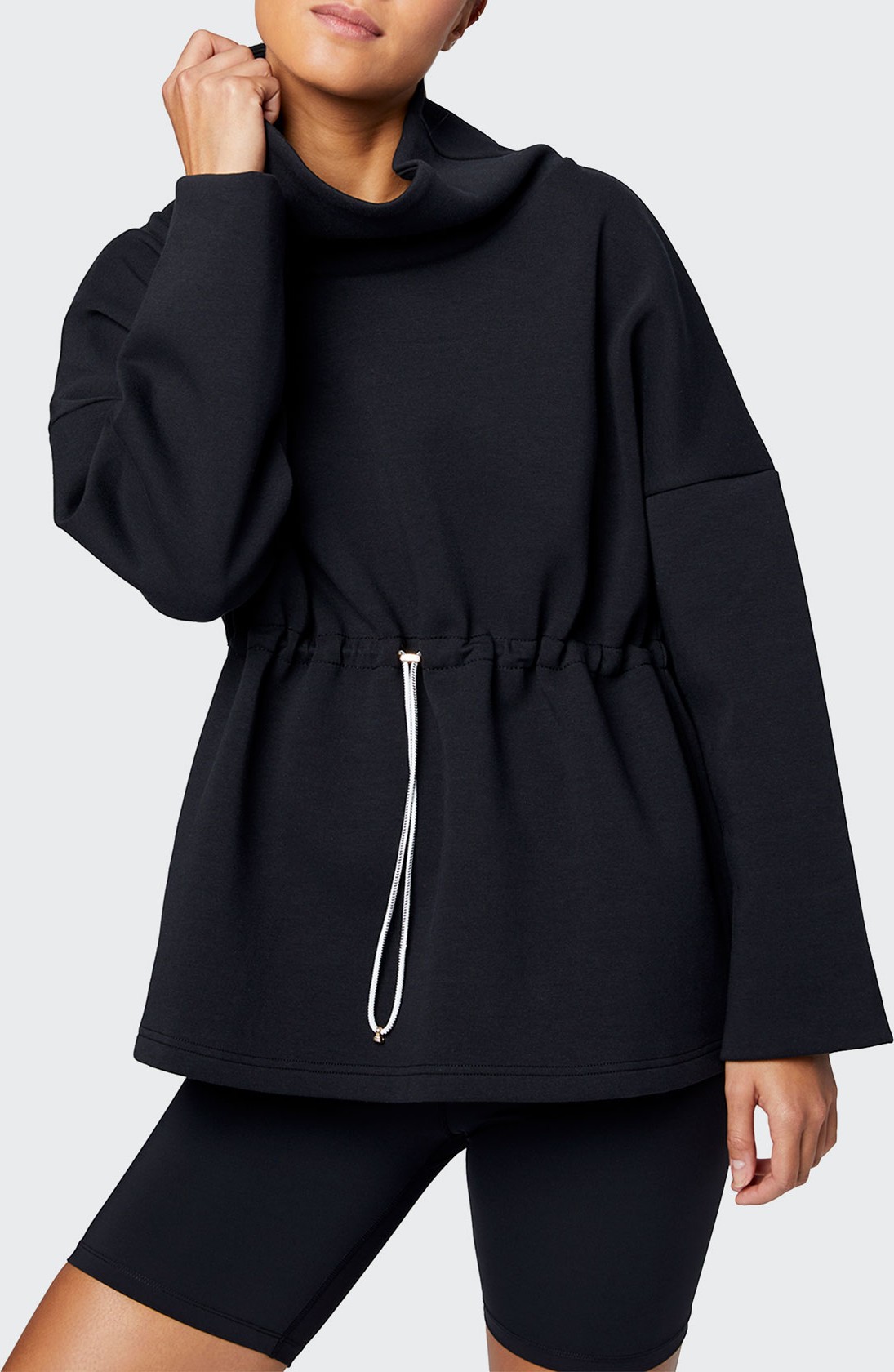 Varley Barton Sweat Funnel Neck Pullover Sweatshirt