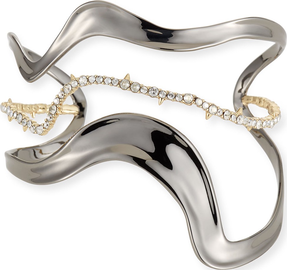 Alexis Bittar Orbit Wavy Cuff Bracelet