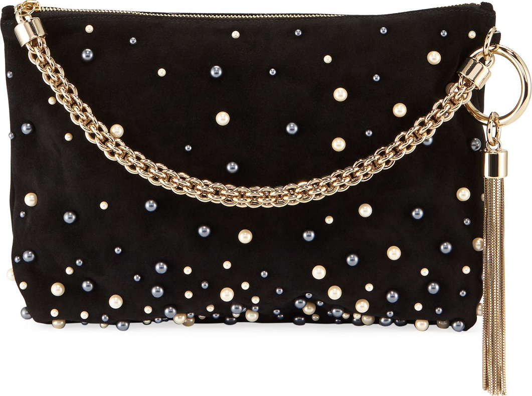 Jimmy Choo Callie Upe Pearly Shoulder Bag