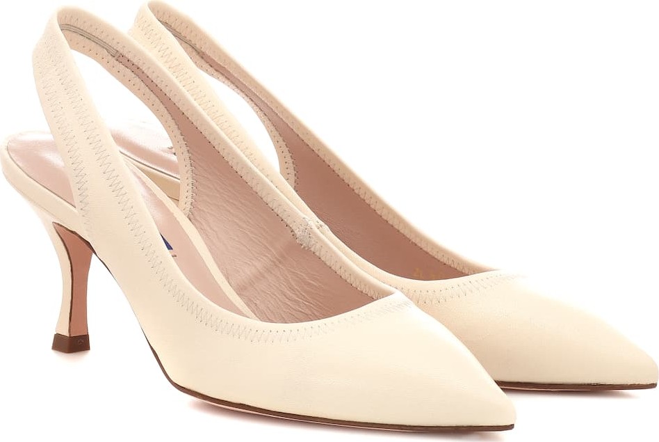 Stuart Weitzman Odette slingback leather pumps