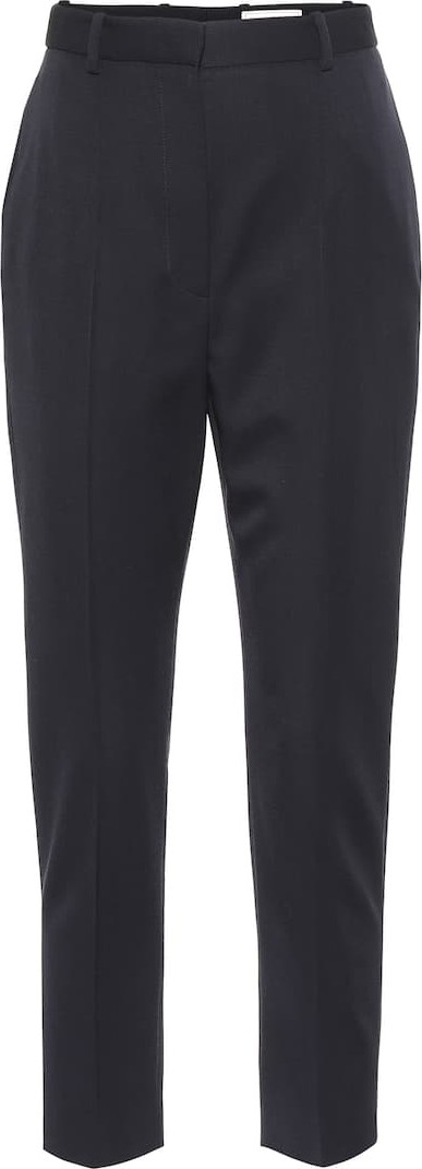 Alexander McQueen Virgin wool high-rise pants