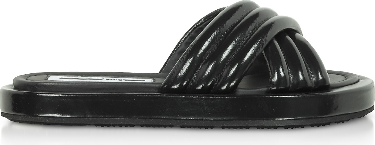 McQ - Alexander McQueen Black Venture Slide Sandals