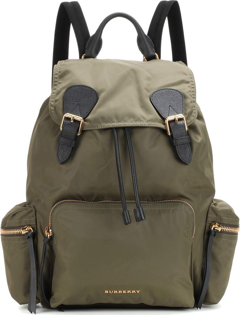 Burberry London England The Large leather-trimmed backpack