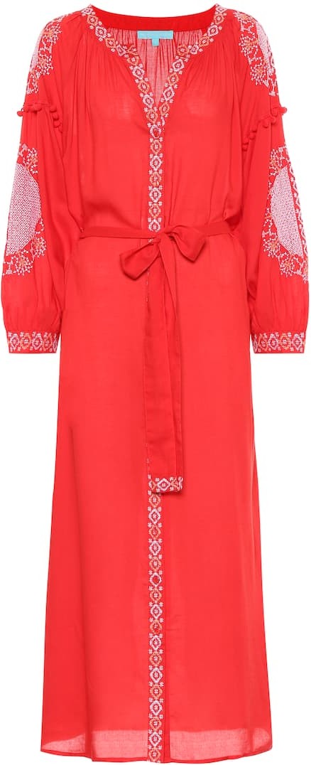 Melissa Odabash Iyla embroidered kaftan