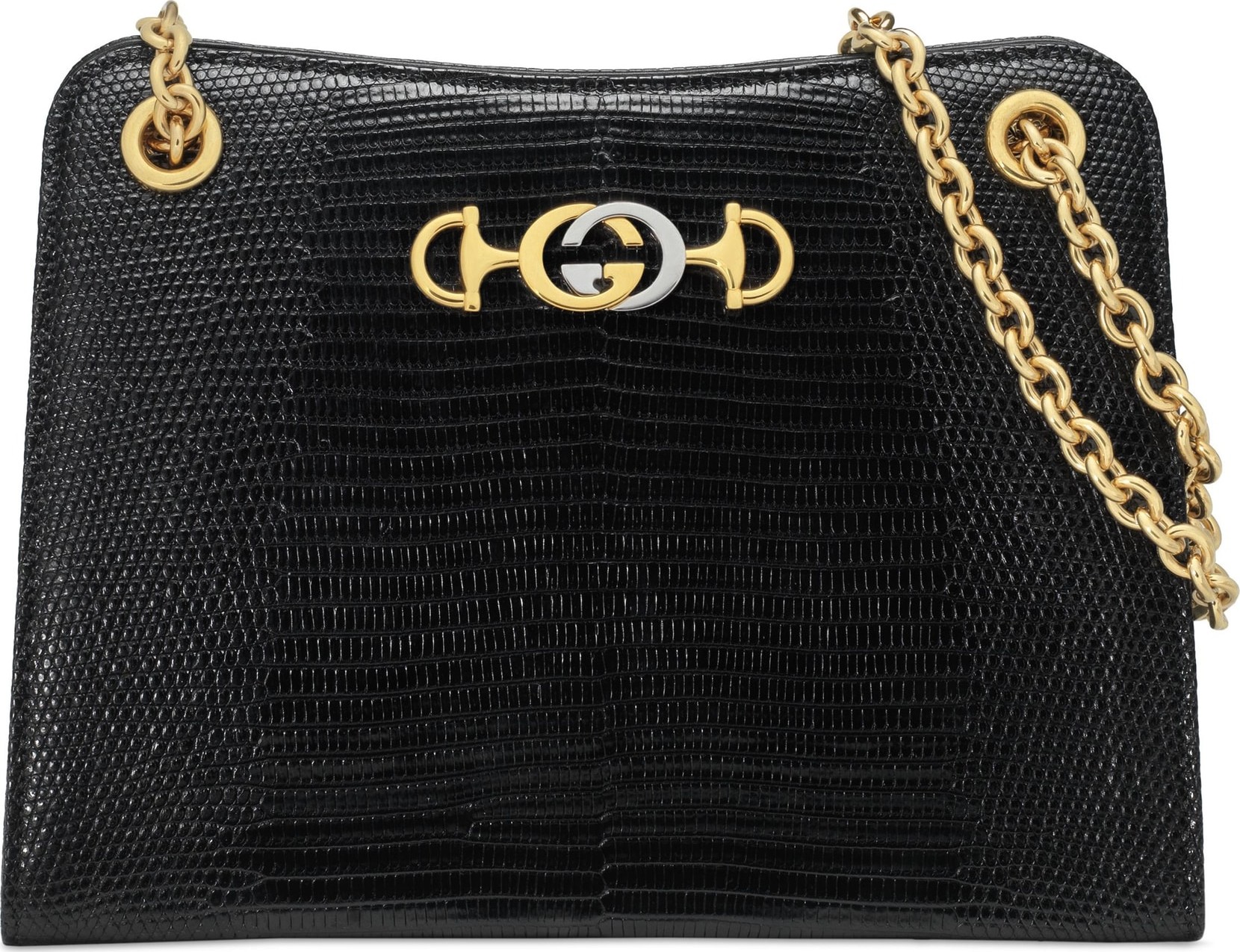 Gucci Small Zumi Genuine Lizardskin Shoulder Bag