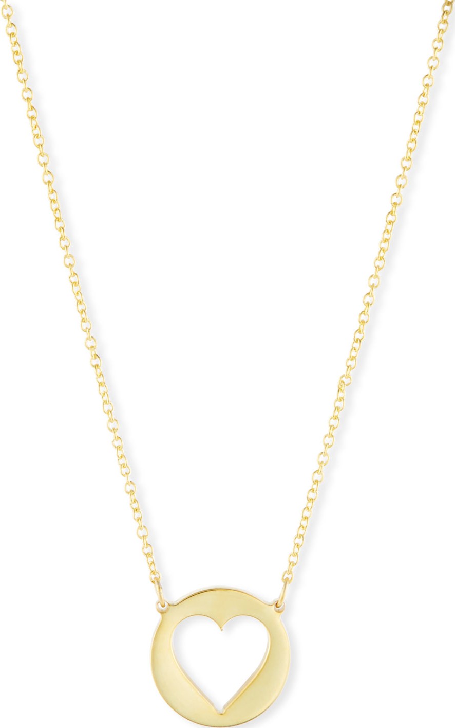 Sarah Chloe Eva Cutout Heart Pendant Necklace