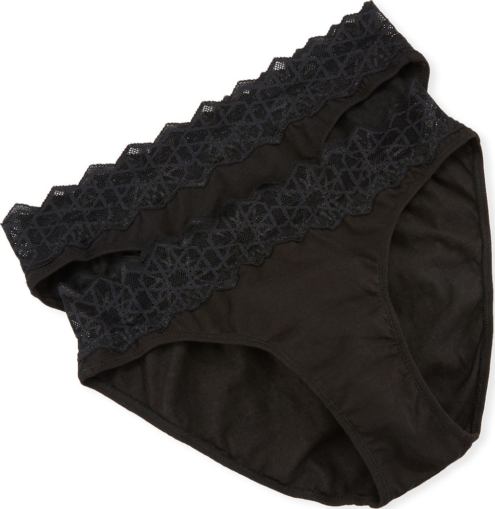 Cosabella 2-Pack Avi Lace-Trim Bikini Briefs