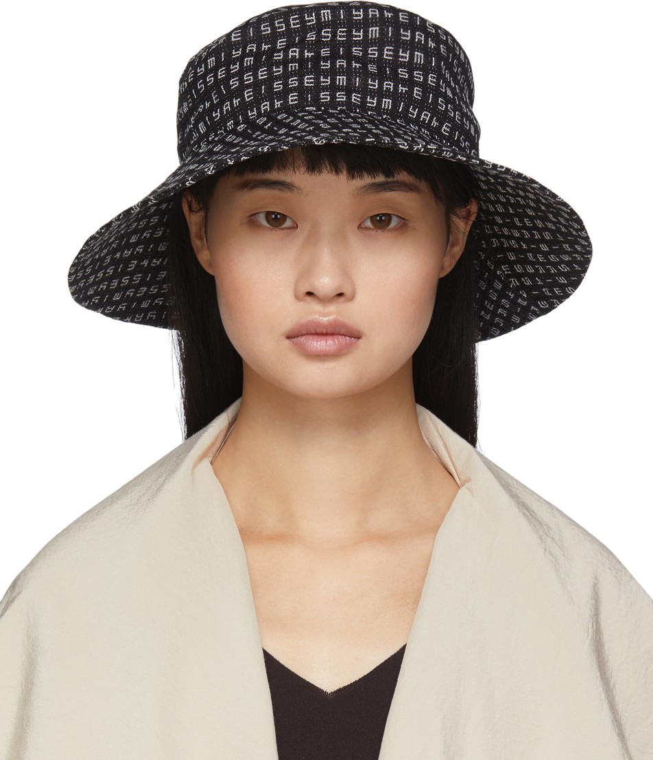 Issey Miyake Black Crossword Hat