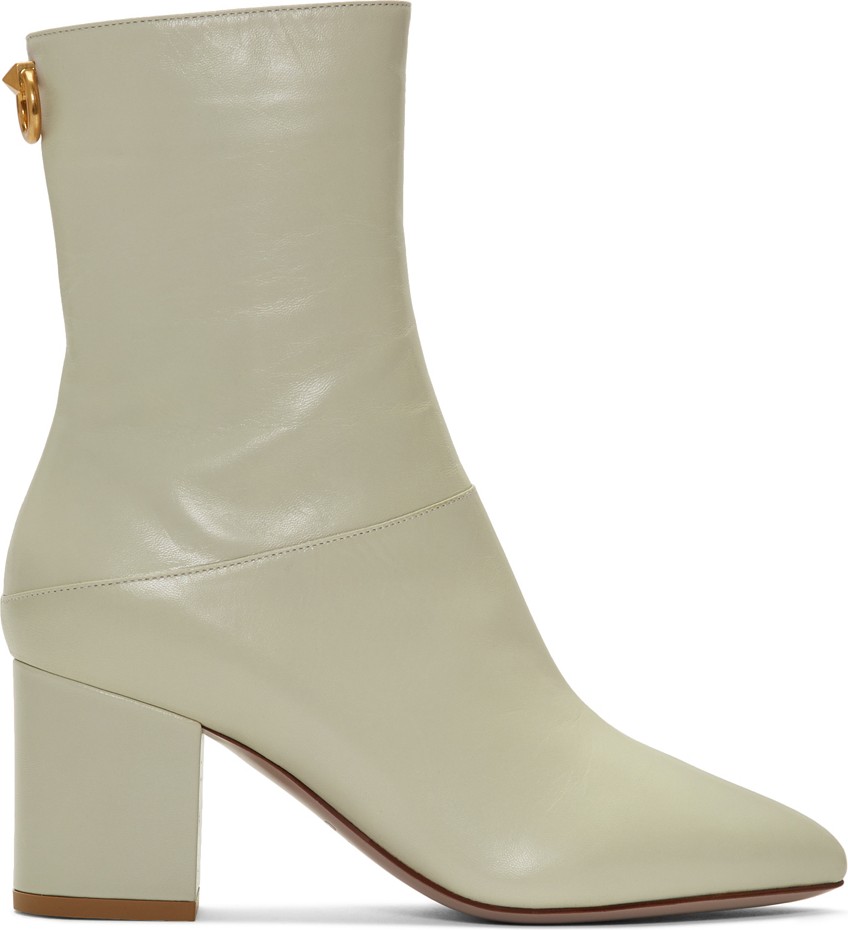 Valentino Off-White Valentino Garavani Ringstud Boots