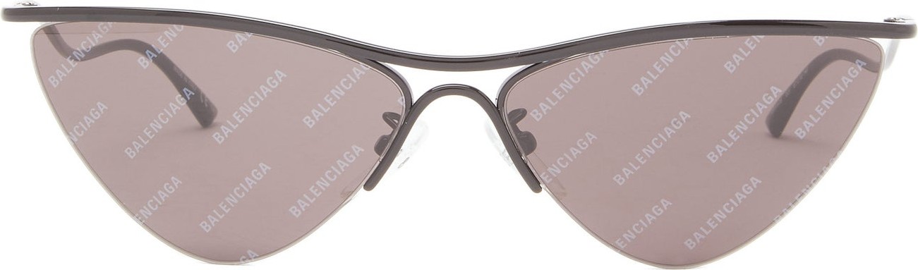 Balenciaga Curve Cat monogram cat-eye metal sunglasses