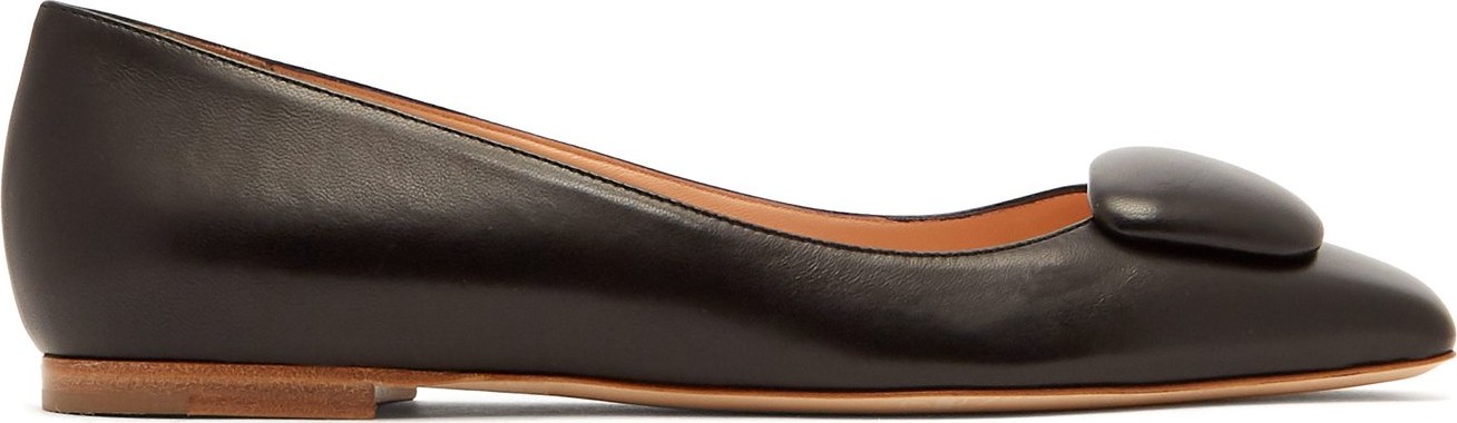 Rupert Sanderson Pirouette leather ballet pumps