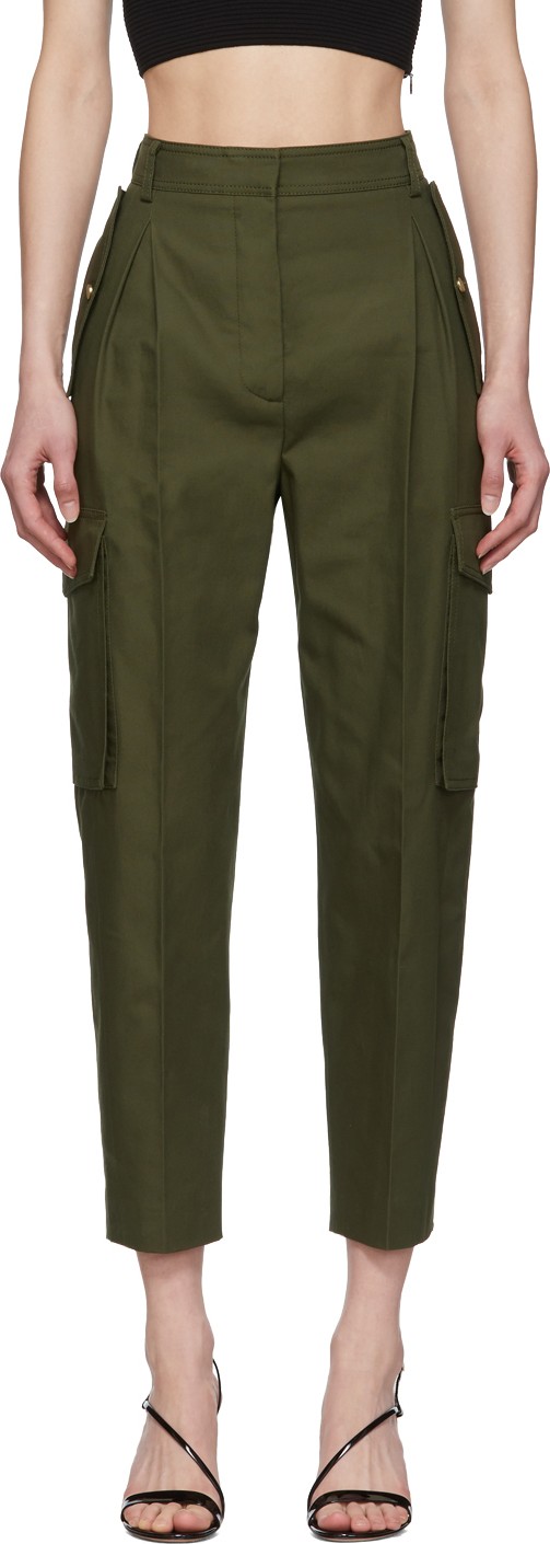 Alexander McQueen Khaki Cargo Pant