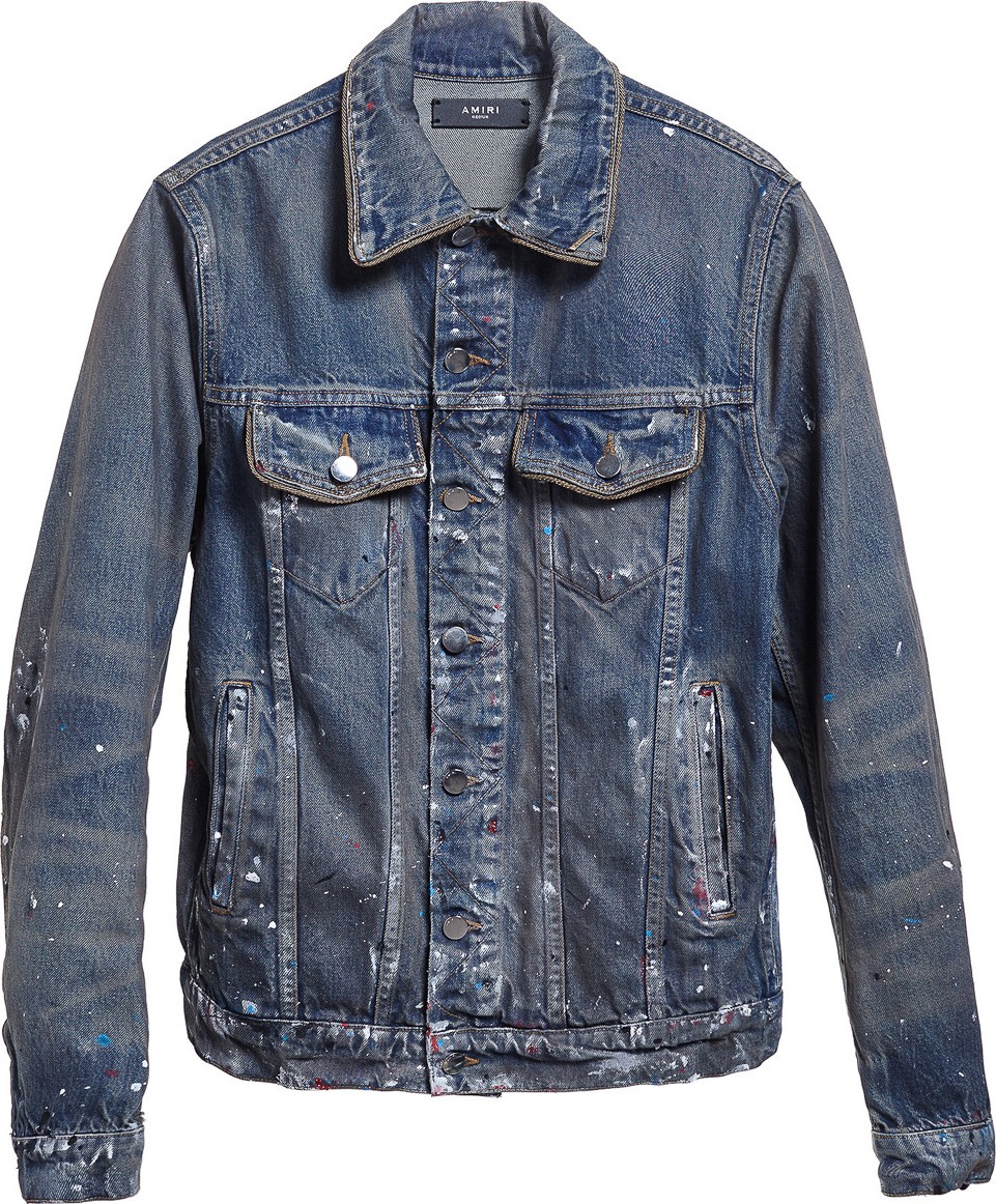 Amiri artist denim trucker