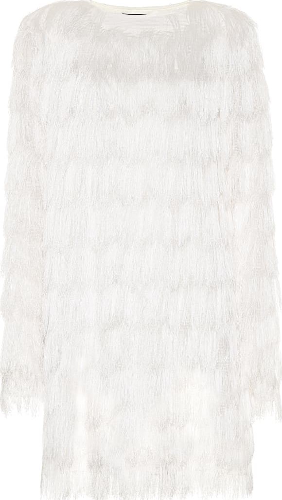 Balmain Fringed minidress