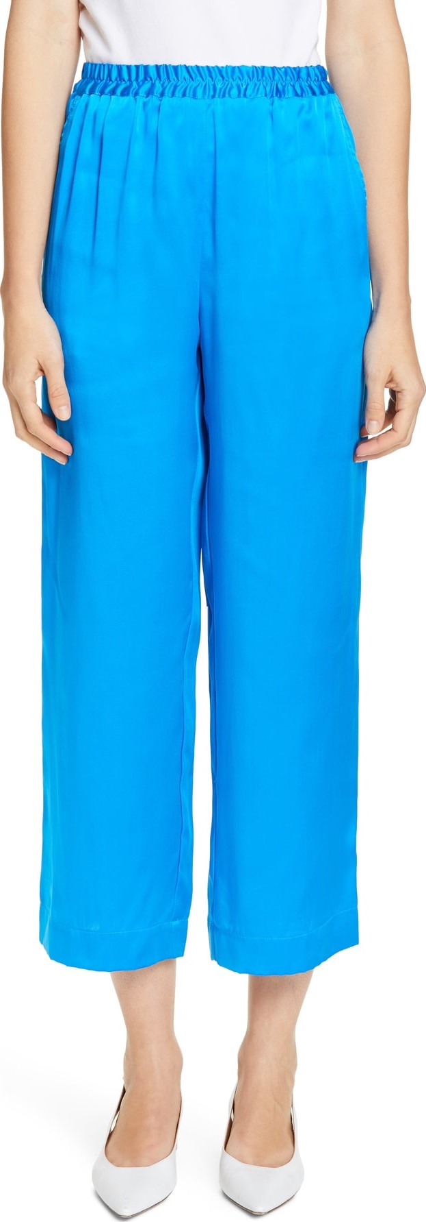 Mansur Gavriel Silk Charmeuse Pajama Pants