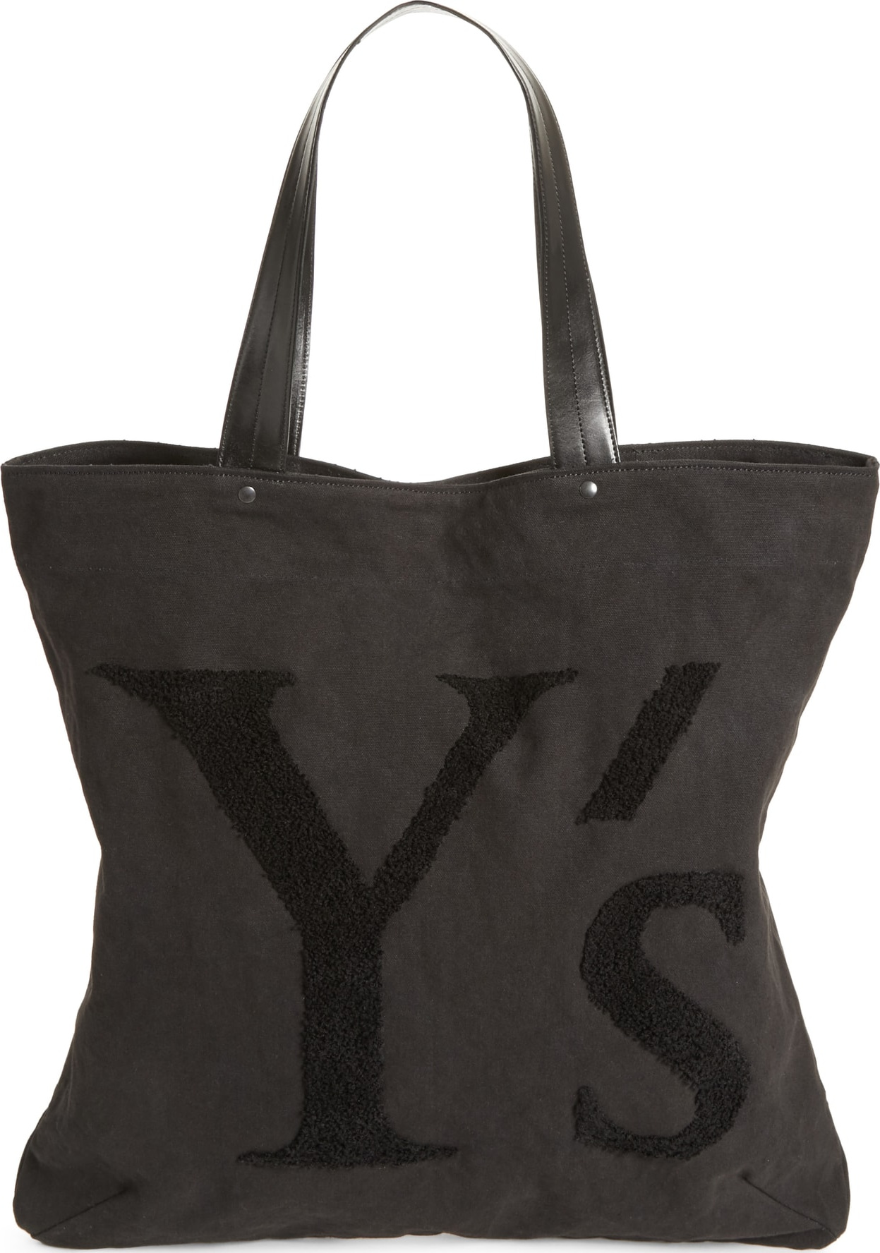 Y's By Yohji Yamamoto Ys by Yohji Yamamoto Embroidered Canvas Tote Bag