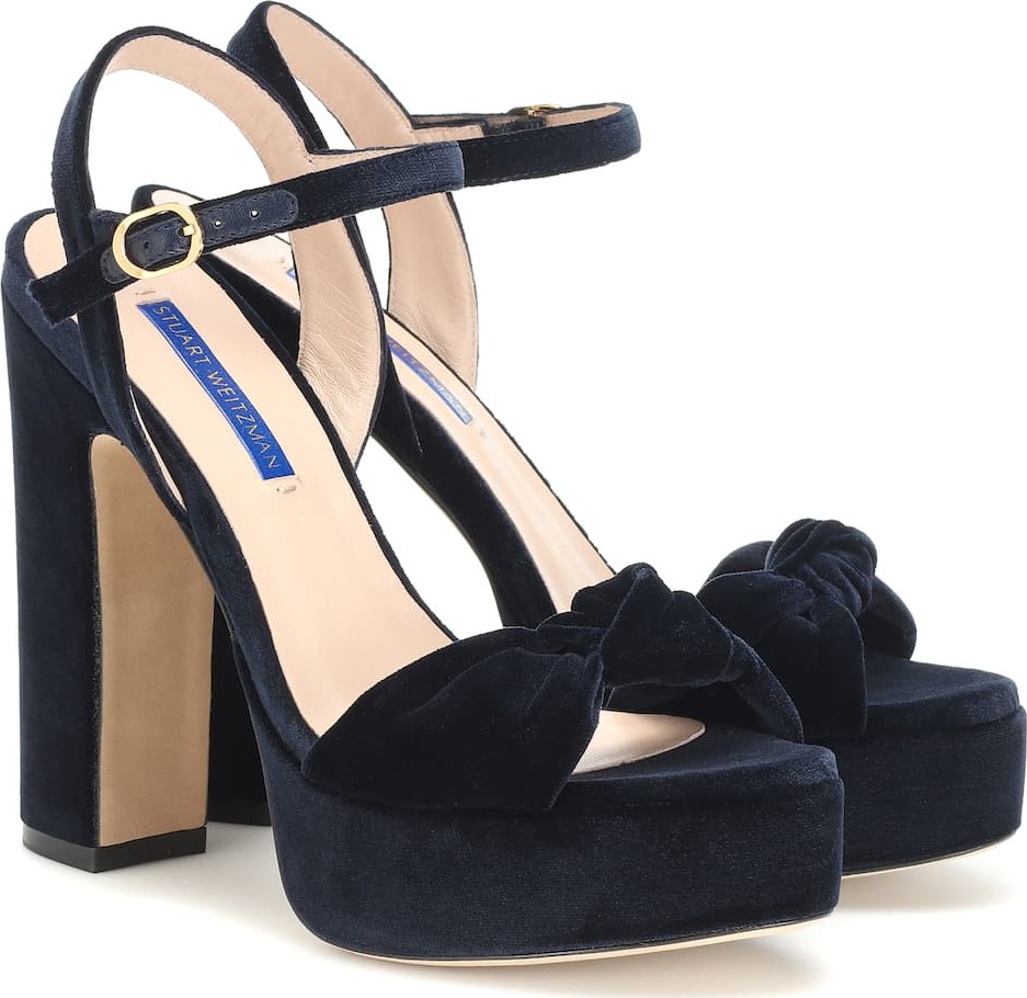 Stuart Weitzman Mirri 140 velvet sandals
