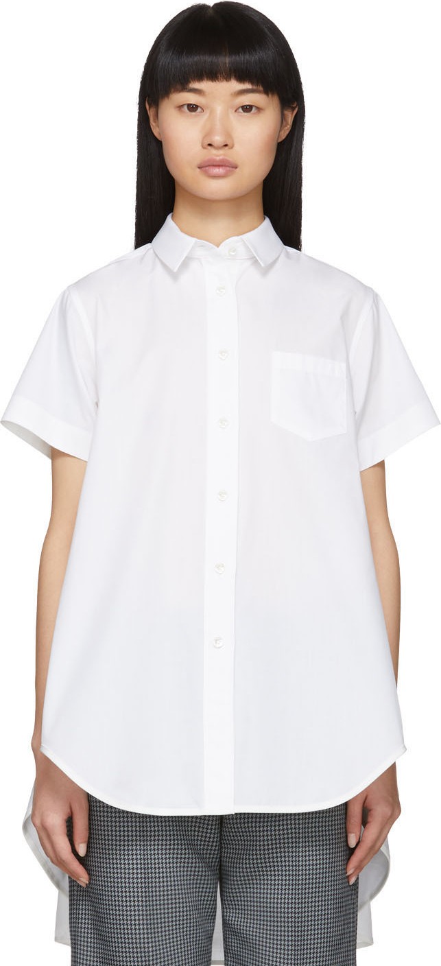 Sacai White Poplin Shirt