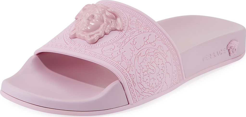 Versace Palazzo Medusa Rubber Pool Slide Sandal