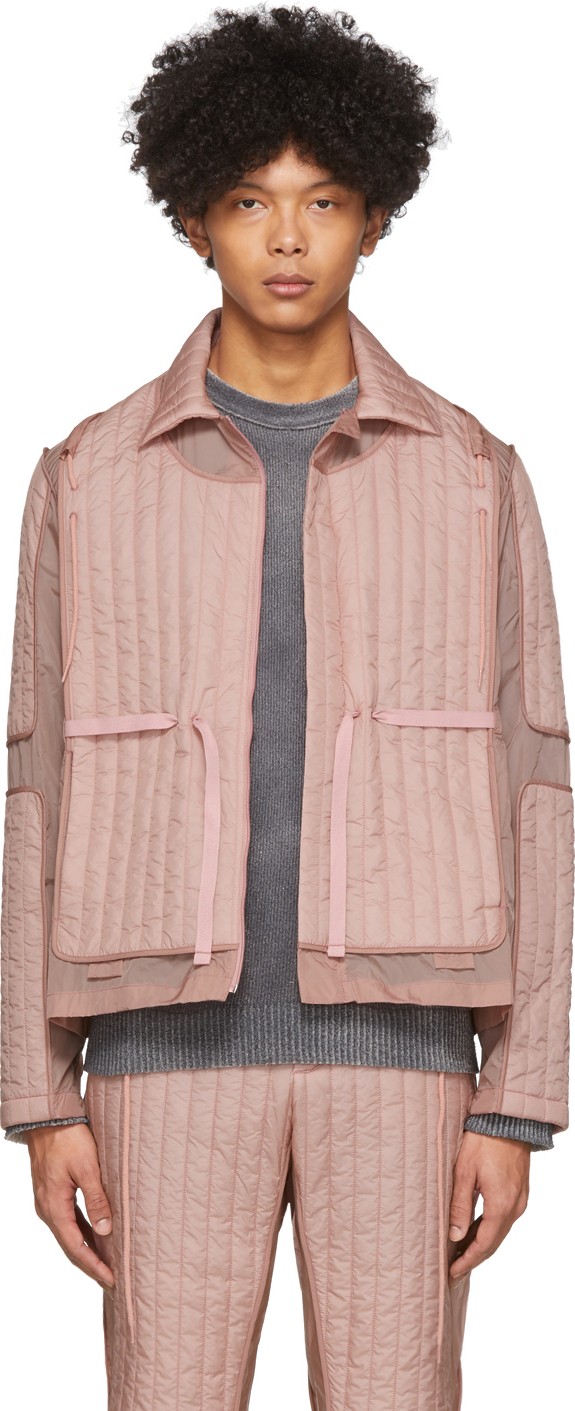 Craig Green Pink Quilted Skin Jacket