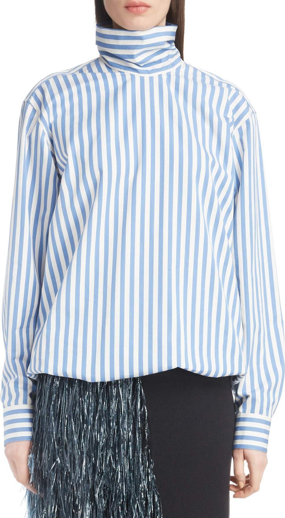 Dries Van Noten Stripe Poplin Blouse
