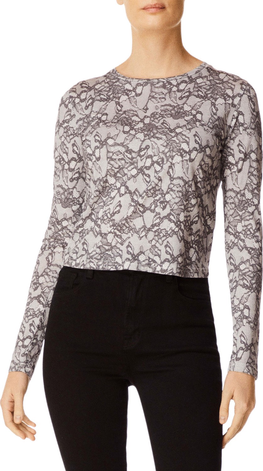 J BRAND Carolina Long-Sleeve Lace Tee