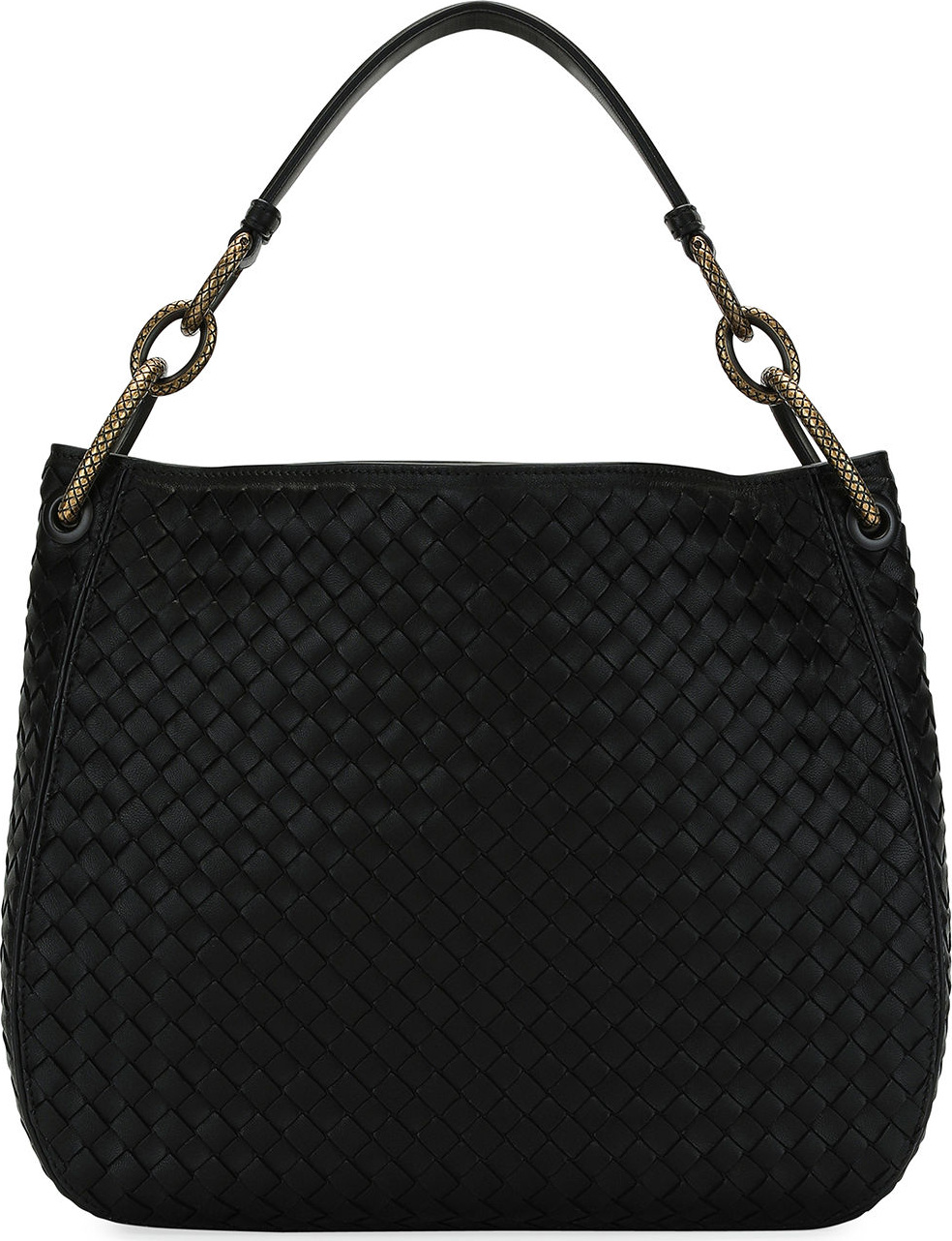 Bottega Veneta Small Loop Intrecciato Woven Hobo Bag