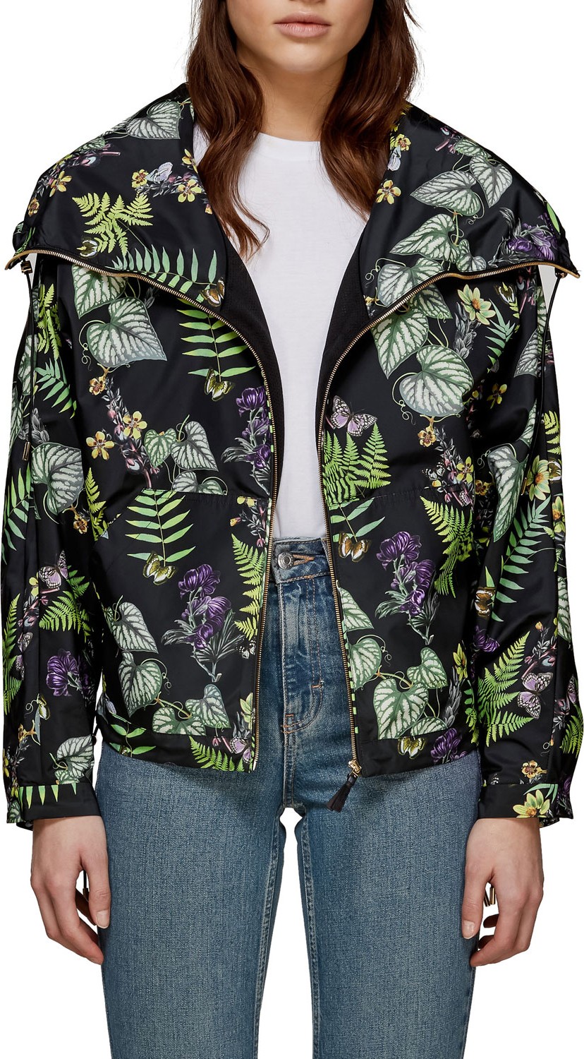 Mackage Fresia Packable Water-Repellent Leaf-Print Jacket
