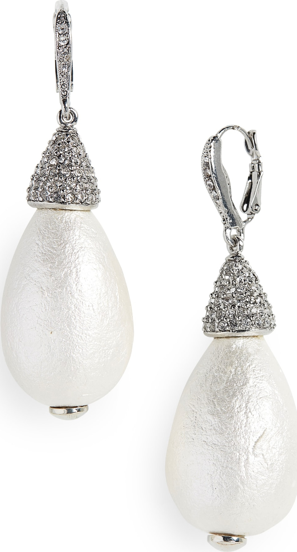 Oscar De La Renta Imitation Pearl Drop Earrings