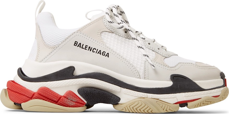 Balenciaga Triple S Leather and Mesh Sneakers