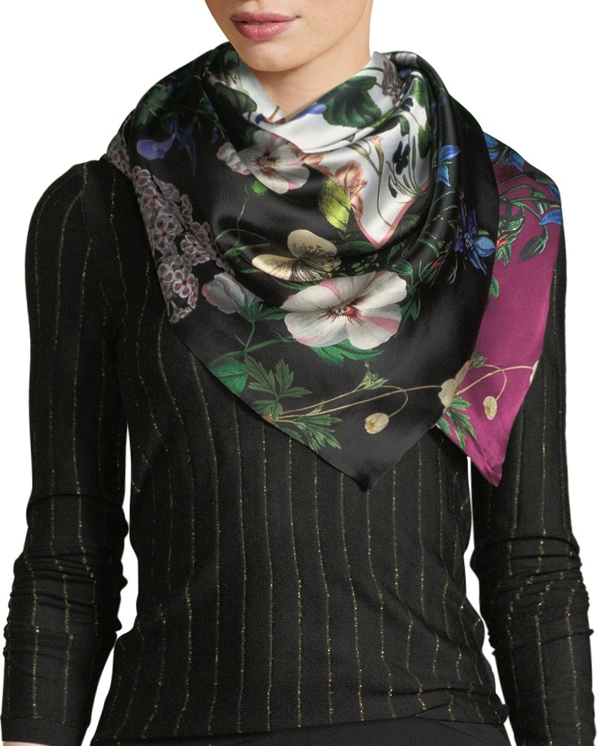 St. Piece Irene Double-Sided Silk Scarf