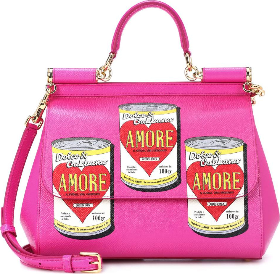 Dolce & Gabbana Sicily Small leather shoulder bag