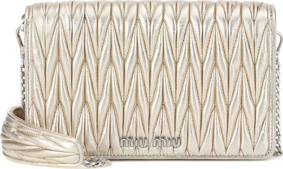 Miu Miu Matelassé leather shoulder bag
