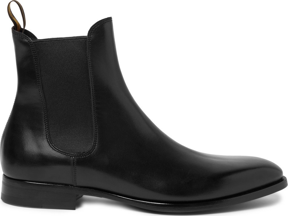 Dunhill Leather Chelsea Boots