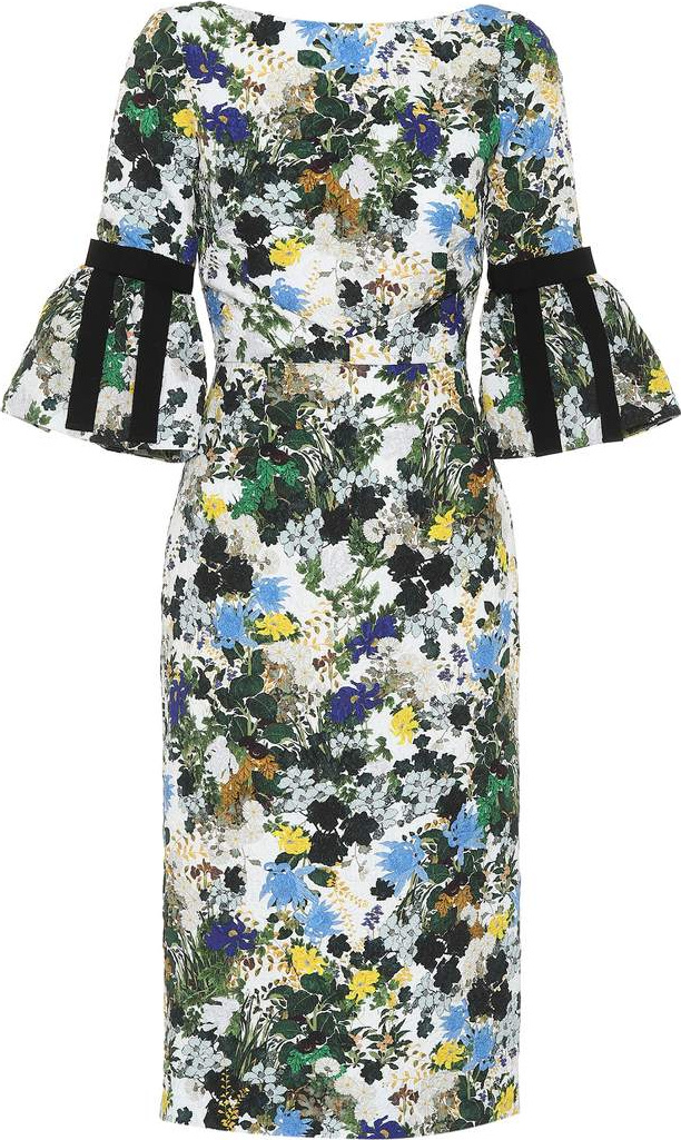 Erdem Floral jacquard dress