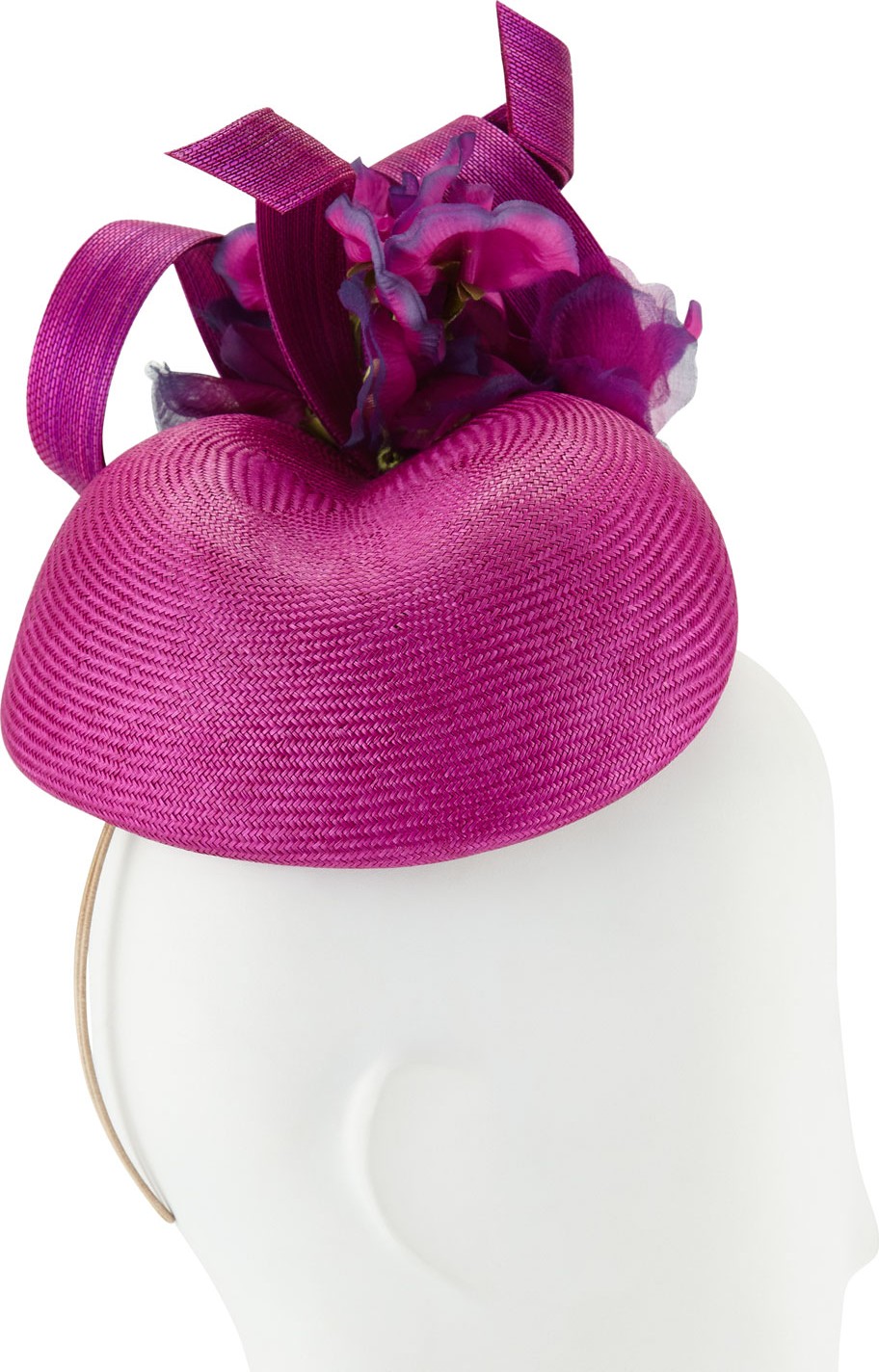 Philip Treacy Hand-Blocked Coffee Bean Beret