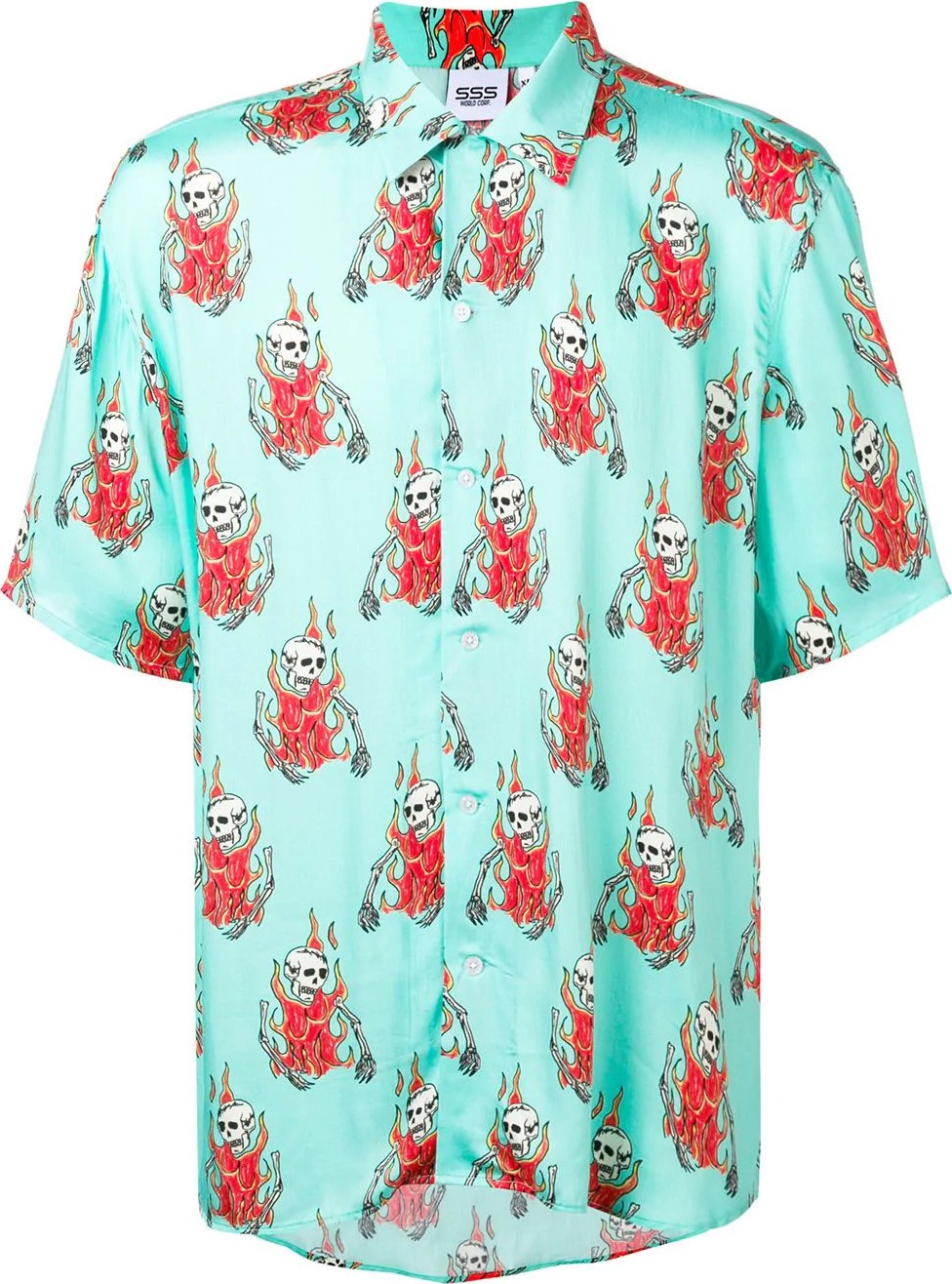 SSS World Corp Wes Lang preacher short sleeve shirt