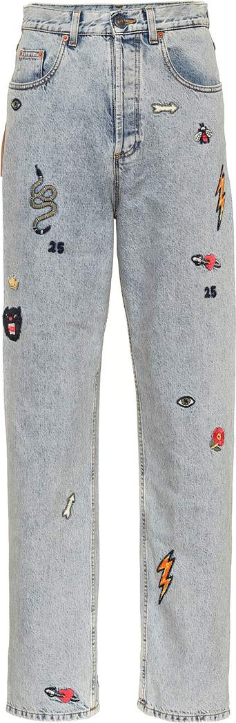 Gucci Patch boyfriend jeans