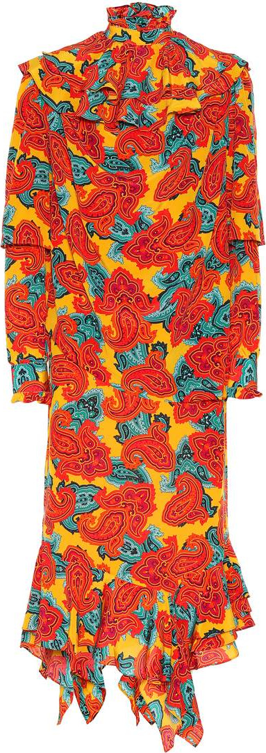 J.W.Anderson Paisley-printed silk dress