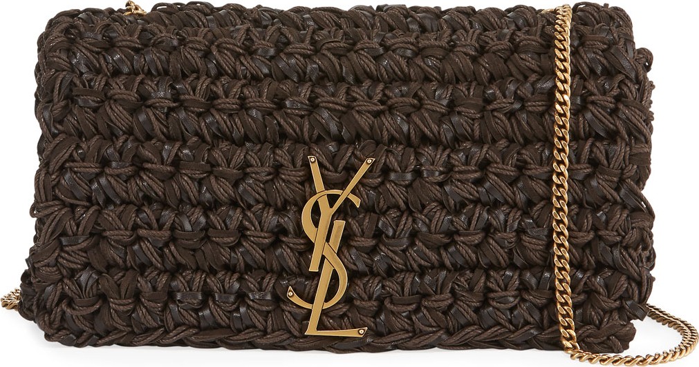 Saint Laurent Kate Medium YSL Monogram Cord Napa Crossbody Bag