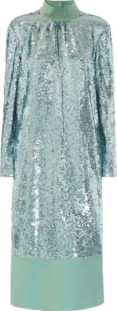 Tibi Sequined midi dress