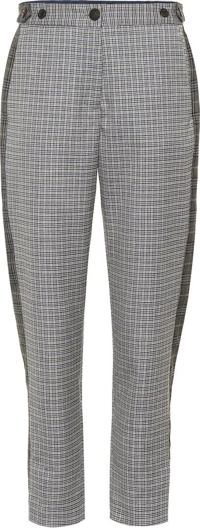 Rag & Bone Checked wool-blend pants