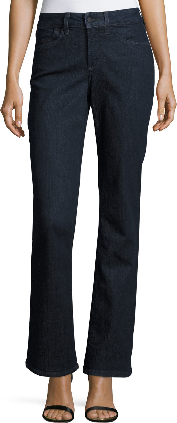 NYDJ Barbara Boot-Cut Denim Jeans, Dark Enzyme