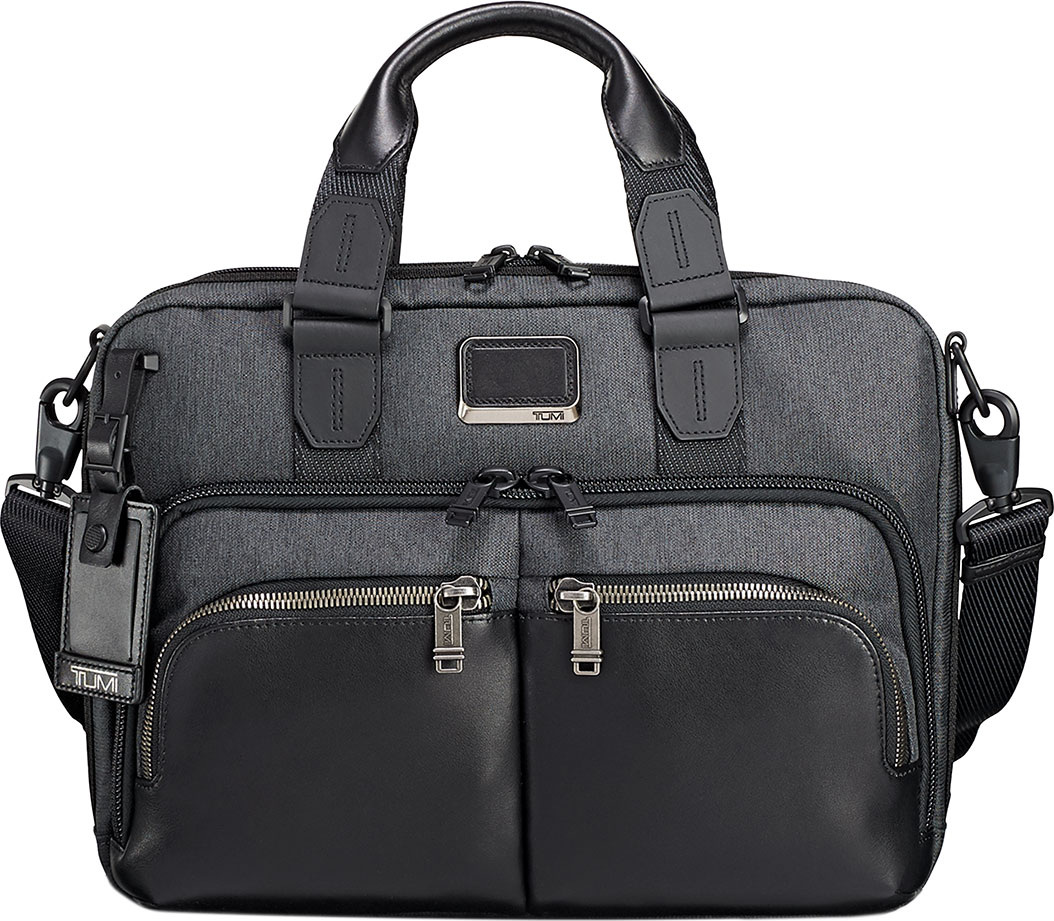 TUMI Albany Slim Compartment Briefcase, Gray
